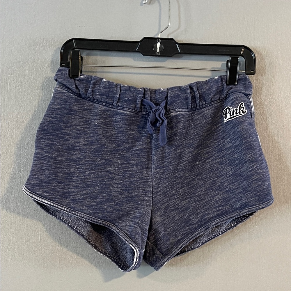 PINK Victoria's Secret Heathered Blue Booty Shorts Size XS‎